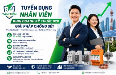 Tuyển Nhân viên Kinh doanh kỹ thuật B2B – Giải pháp chống sét tại Hà Nội